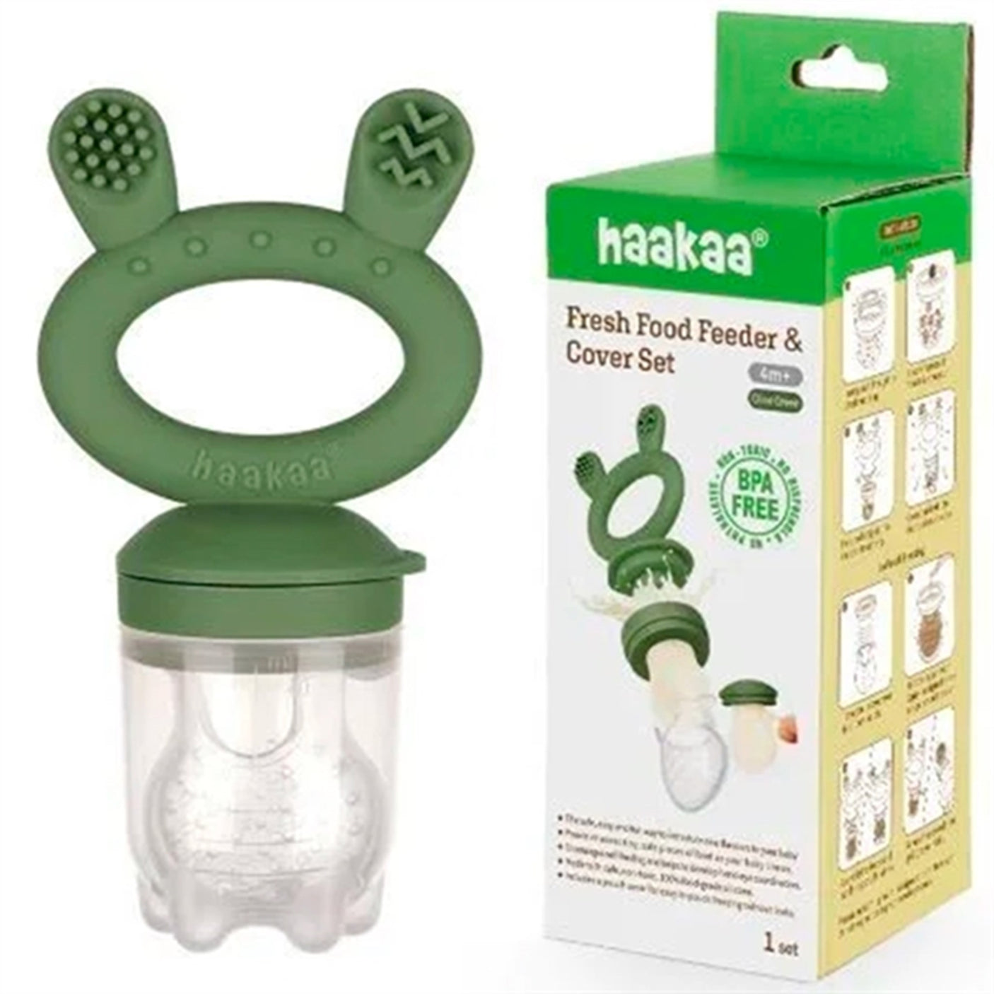 Haakaa Food Feeder Olive Green