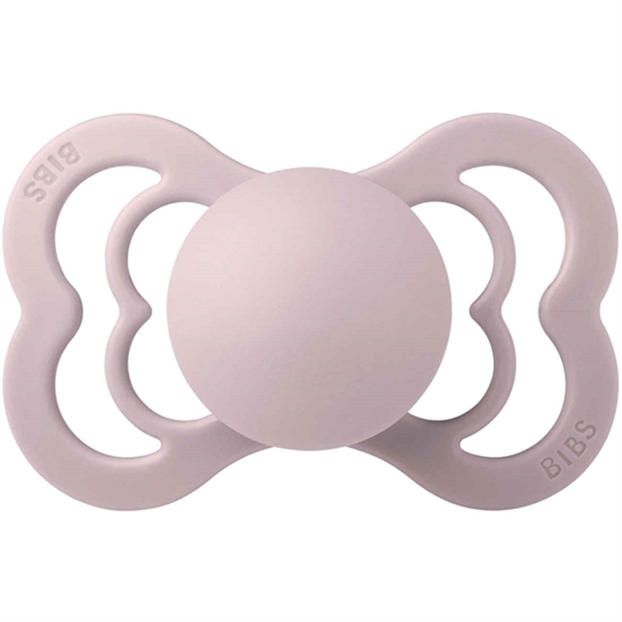 Bibs Supreme Latex Pacifier 2-pack Symmetrical Pink Plum/Peach 3