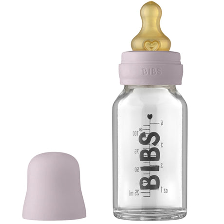 Bibs Baby Glass Bottle Complete Set Dusty Lilac 110 ml