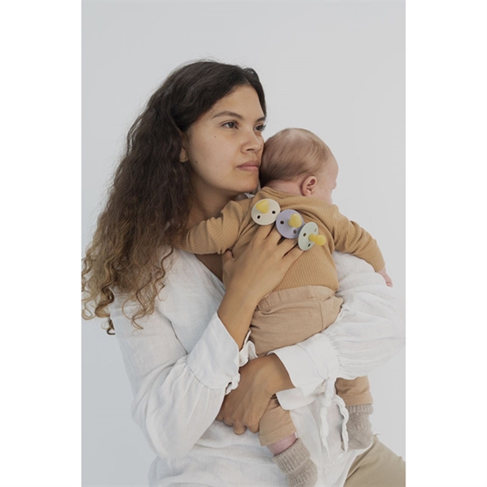 Bibs Colour Latex Anatomical Pacifier 2-pack Vanilla/Cloud