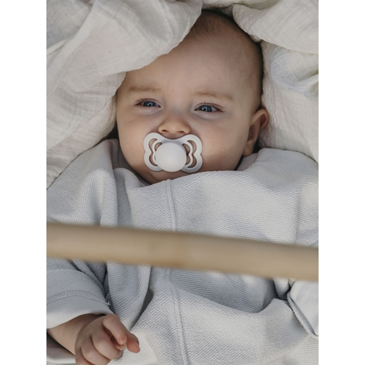 Bibs Supreme Latex Pacifier 2-pack Sand/Iron