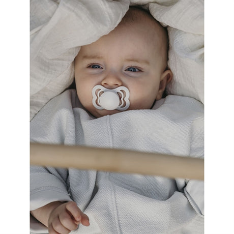 Bibs Supreme Latex Pacifier 2-pack Sand/Iron