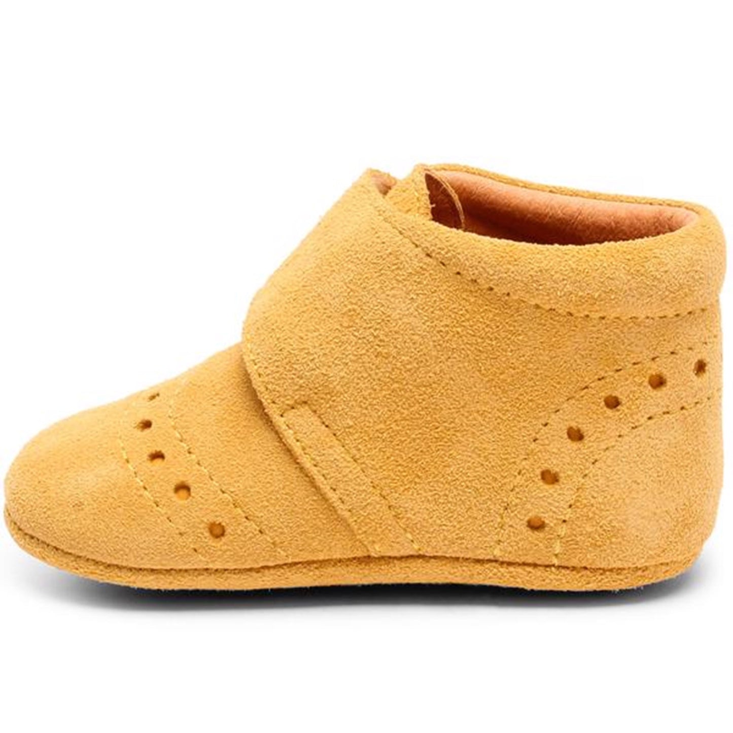 Bisgaard Indoor Shoes Velcro Petit Mustard