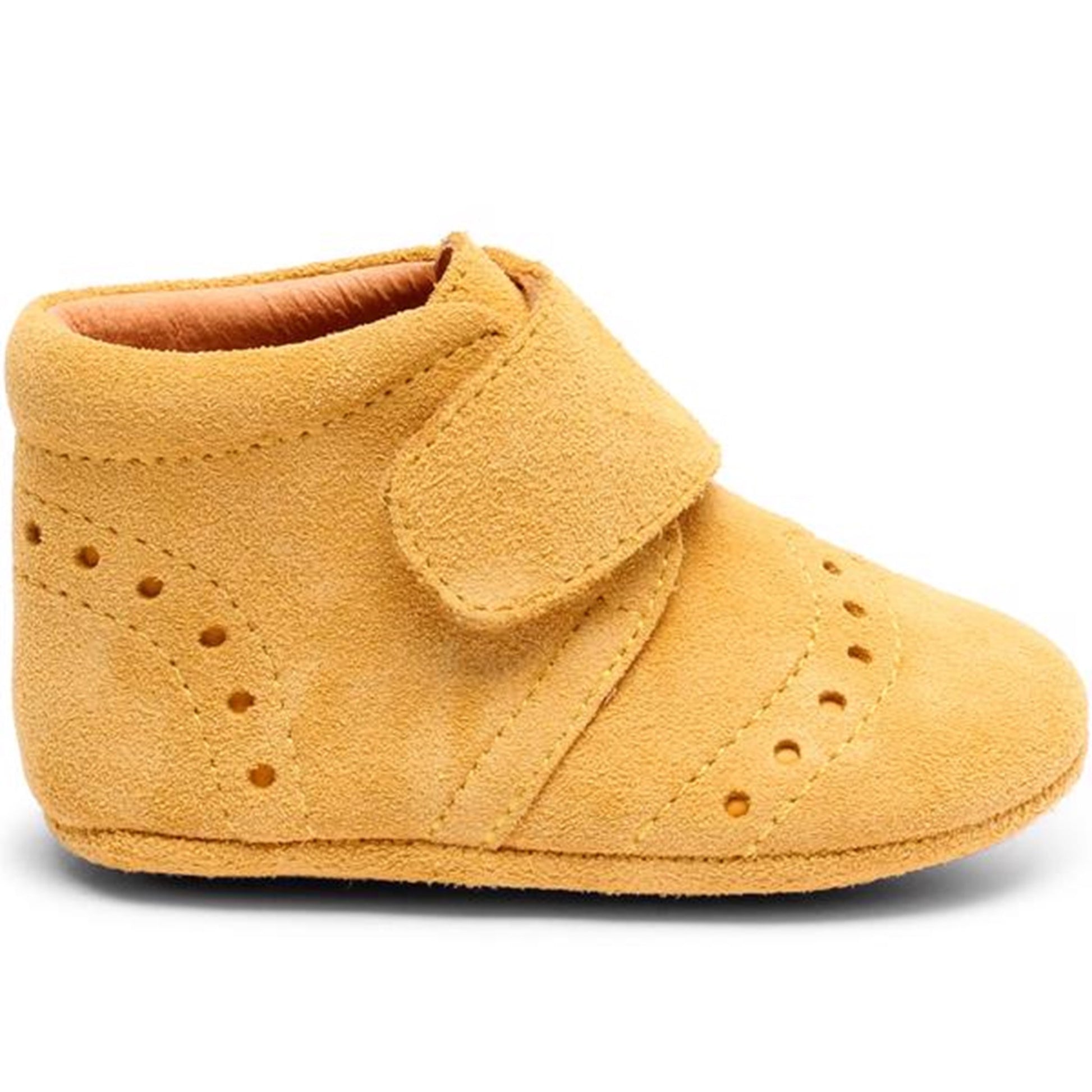 Bisgaard Indoor Shoes Velcro Petit Mustard