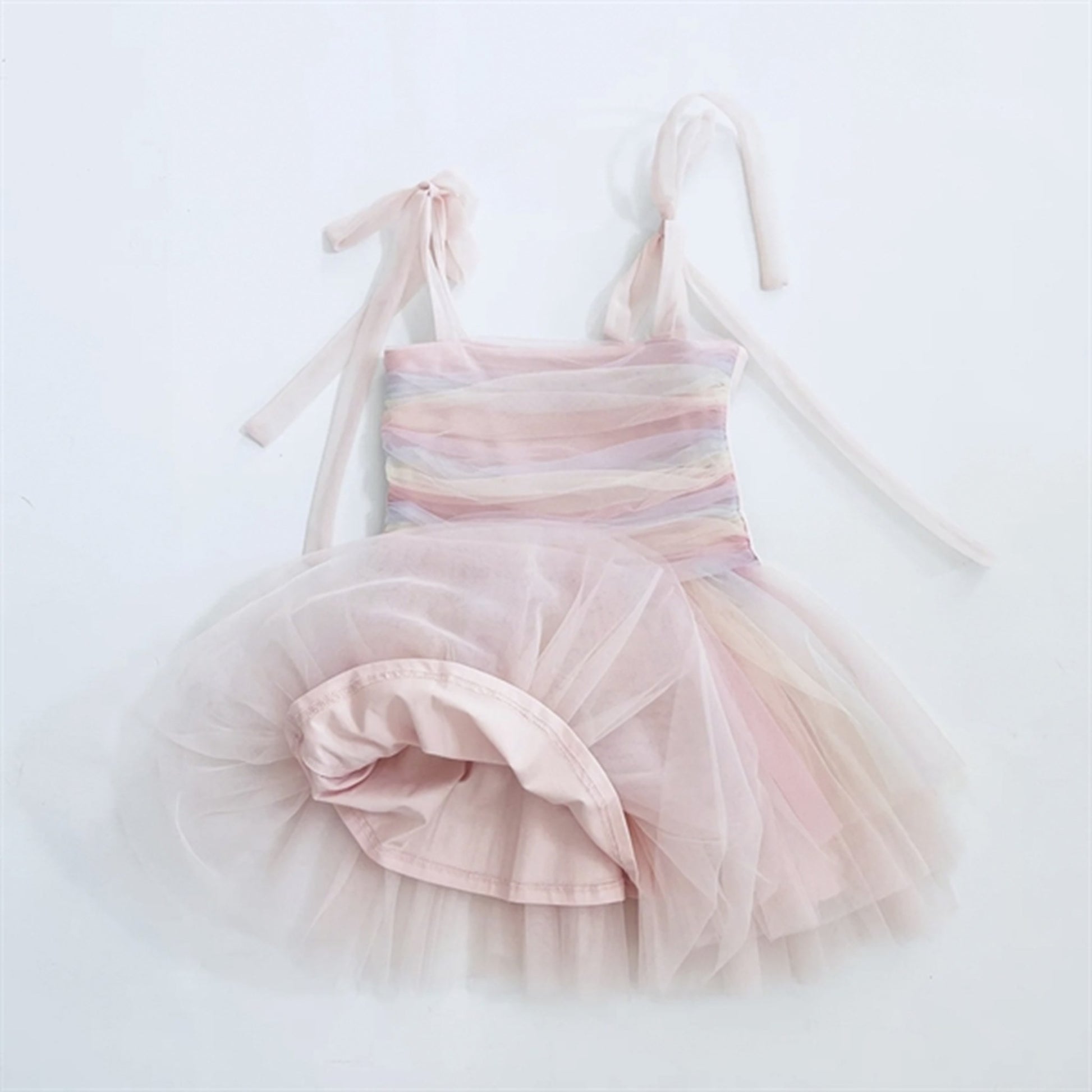 Dolly by Le Petit Tom Unicorn Rainbow Ballerina Tulle Tutu Dress Rainbow Pastel