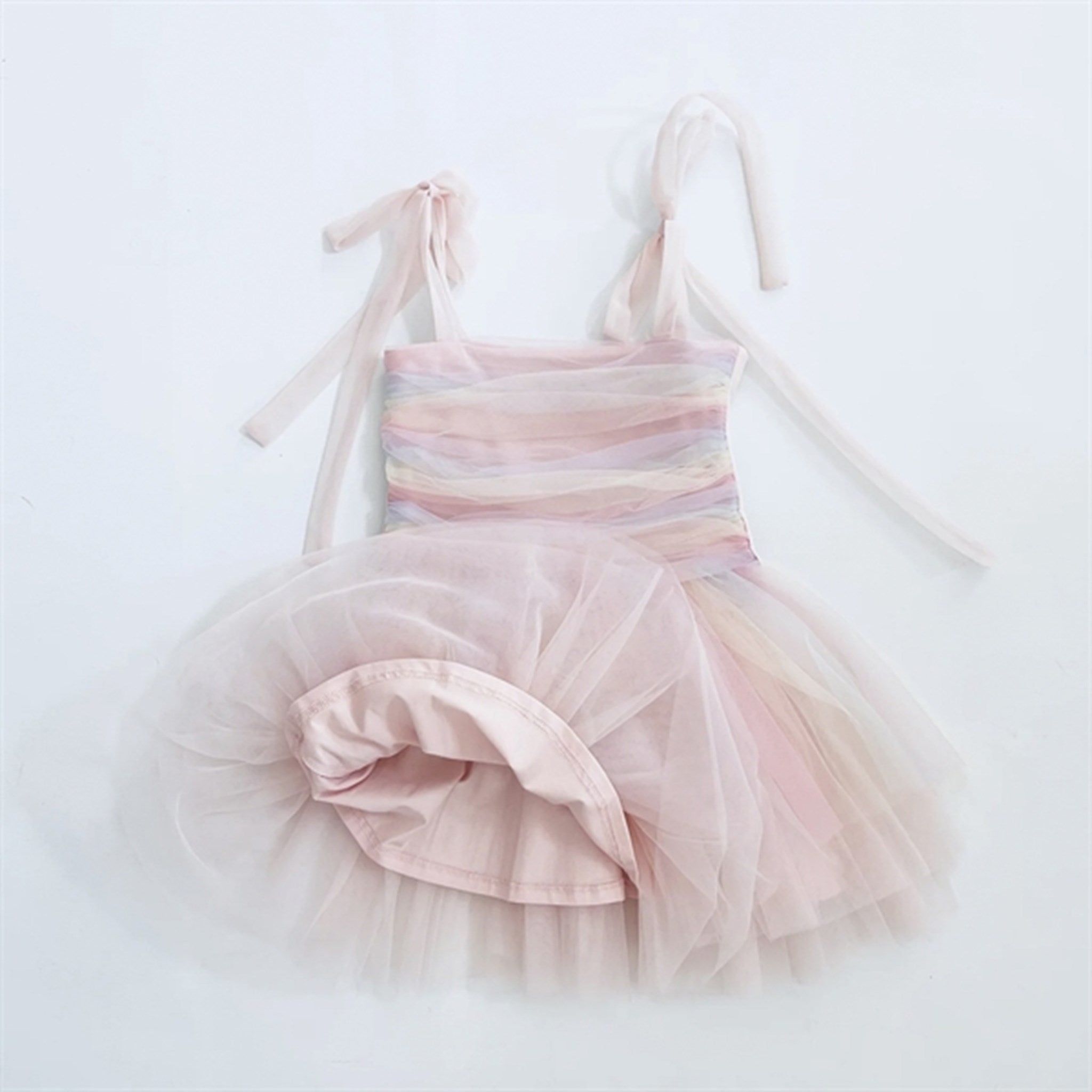 Dolly by Le Petit Tom Unicorn Rainbow Ballerina Tulle Tutu Dress Rainbow Pastel 4