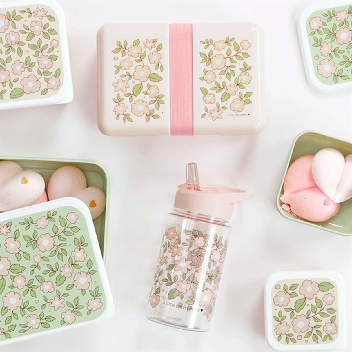 A Little Lovely Company Lunch Box Blossom Pink