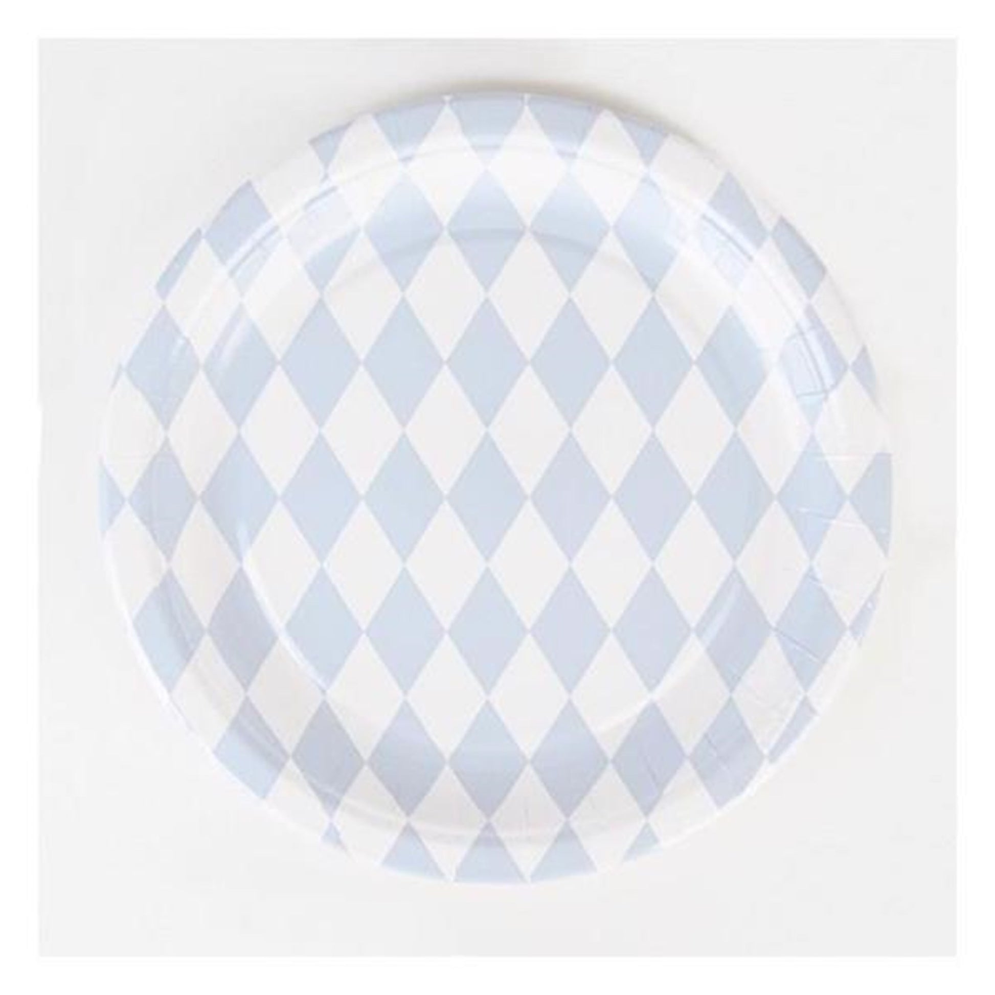 My Little Day 8 Paper plates (light blue diamonds)