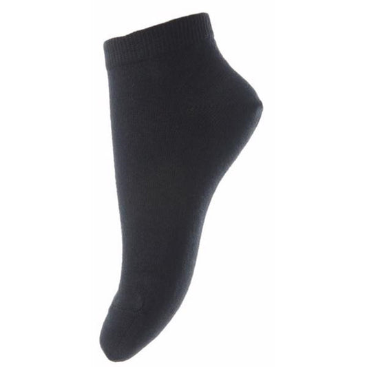 MP Cotton Plain Footies Black
