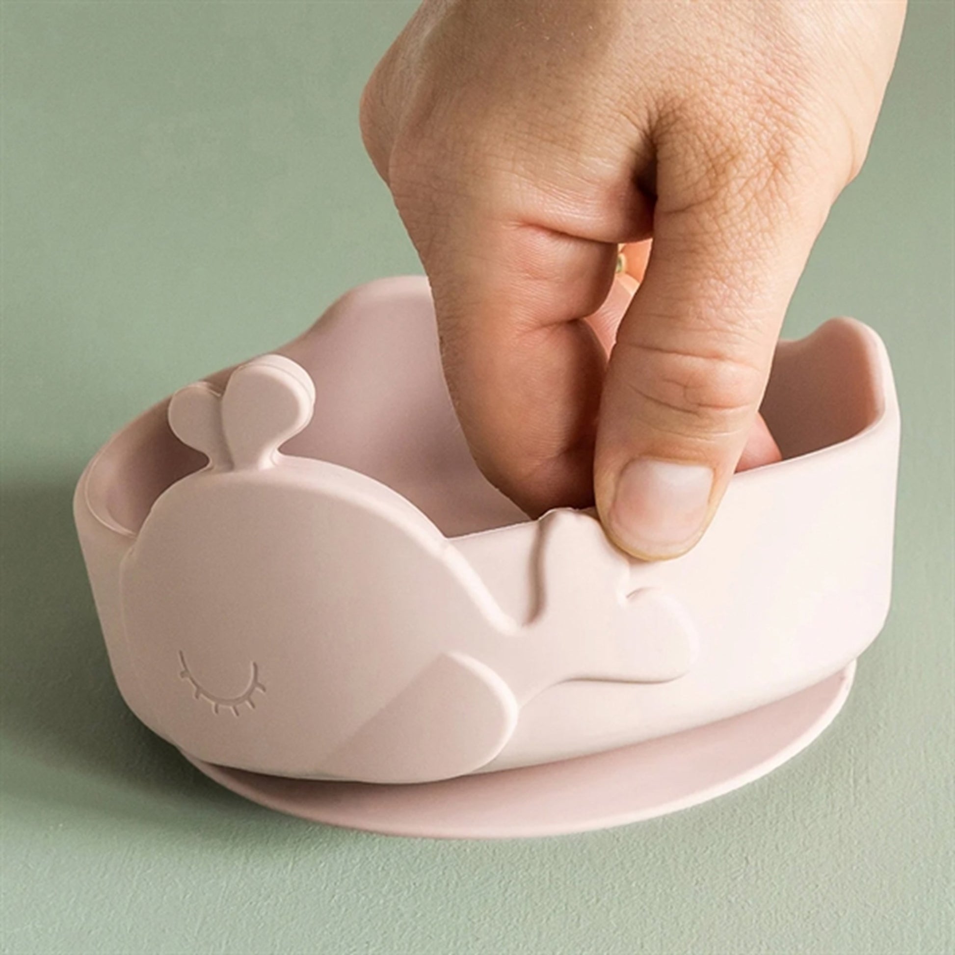 Done by Deer Silicone Stick & Stay Bowl and Baby Spoon Wally Powder