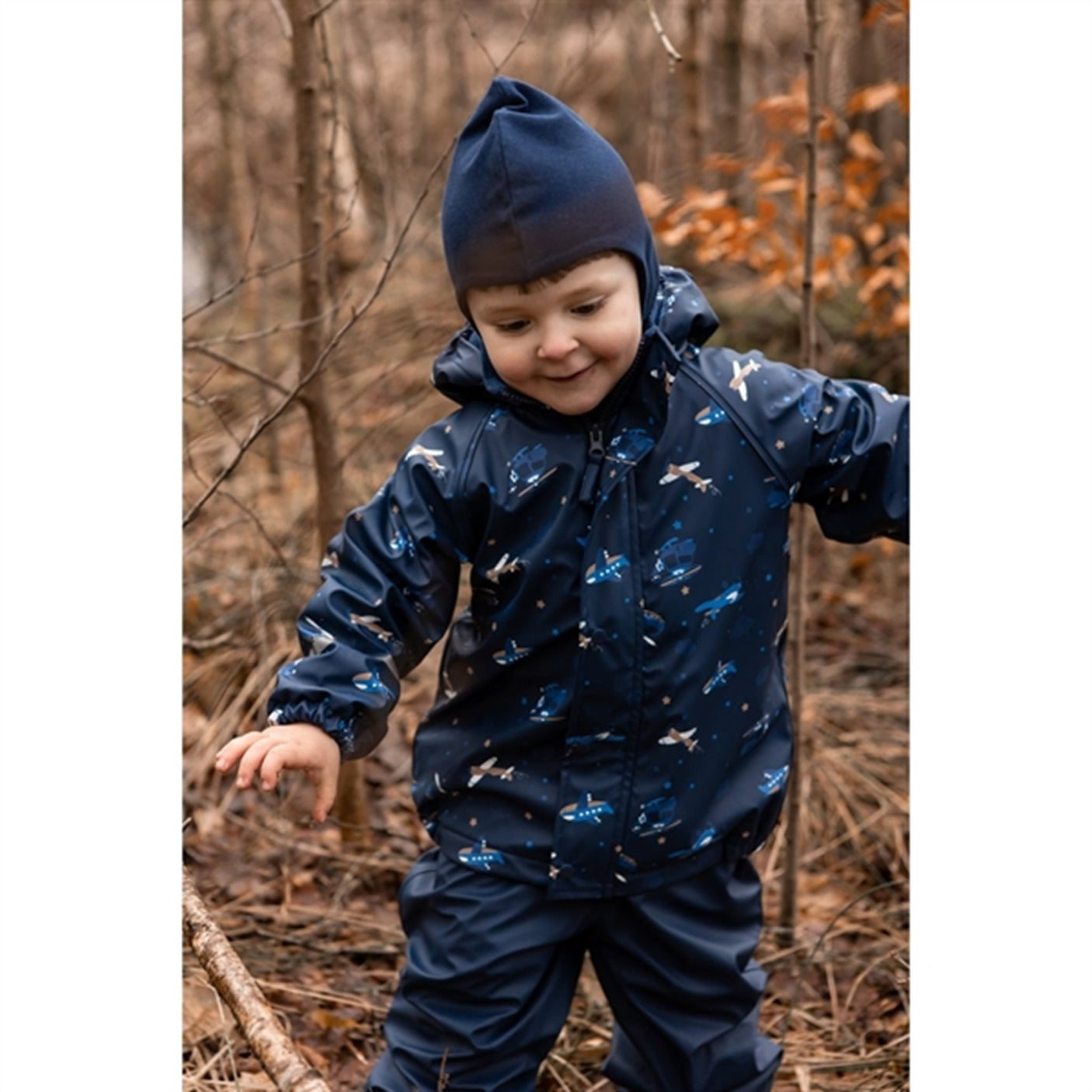 CeLaVi Rainwear Set w. Fleece Pageant Blue