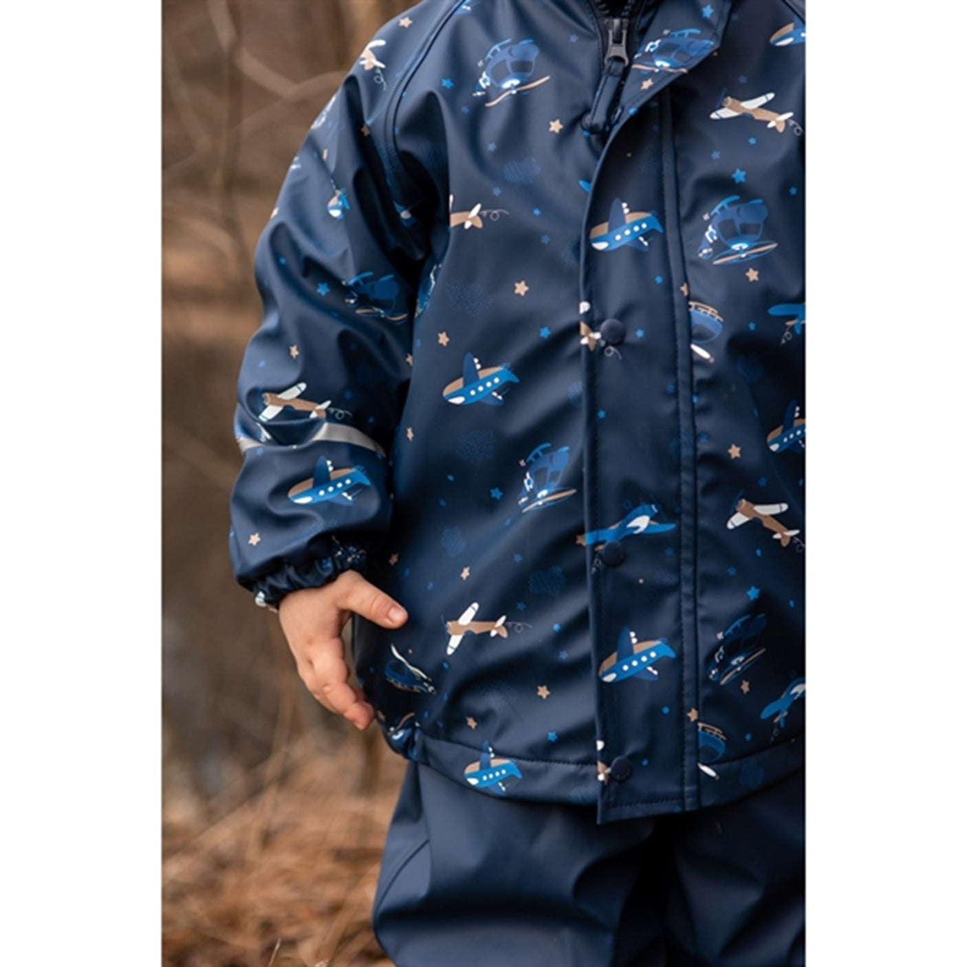 CeLaVi Rainwear Set w. Fleece Pageant Blue
