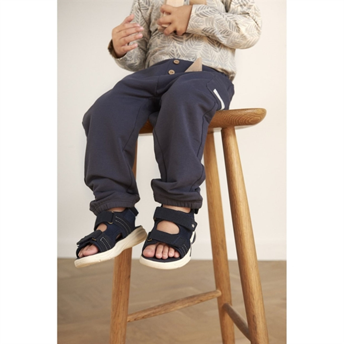 En Fant Sandal Velcro with Light India ink