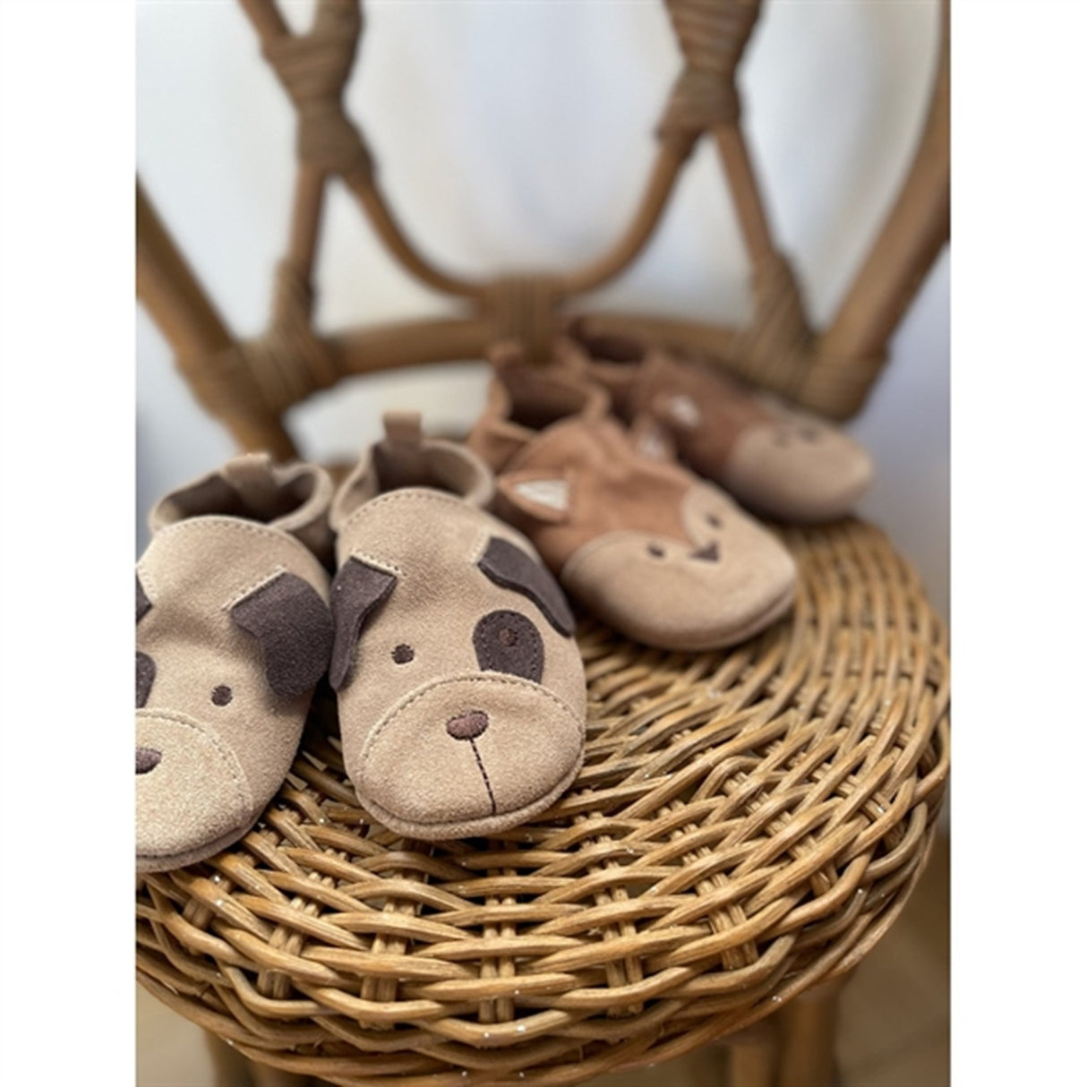 En Fant Slippers Animal Suede Lion