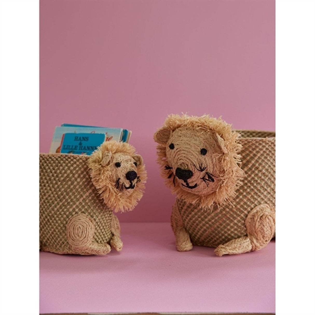 RICE Lion Small Sea Grass Storage Basket