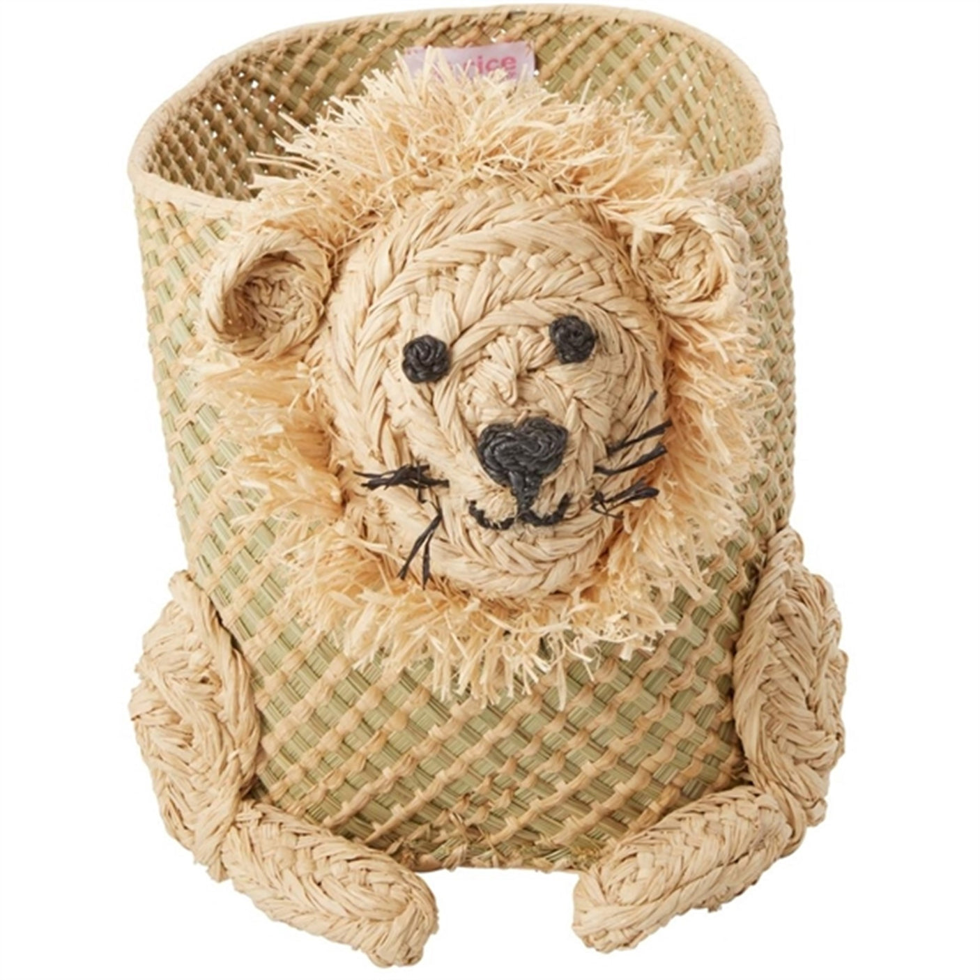 RICE Lion Small Sea Grass Storage Basket