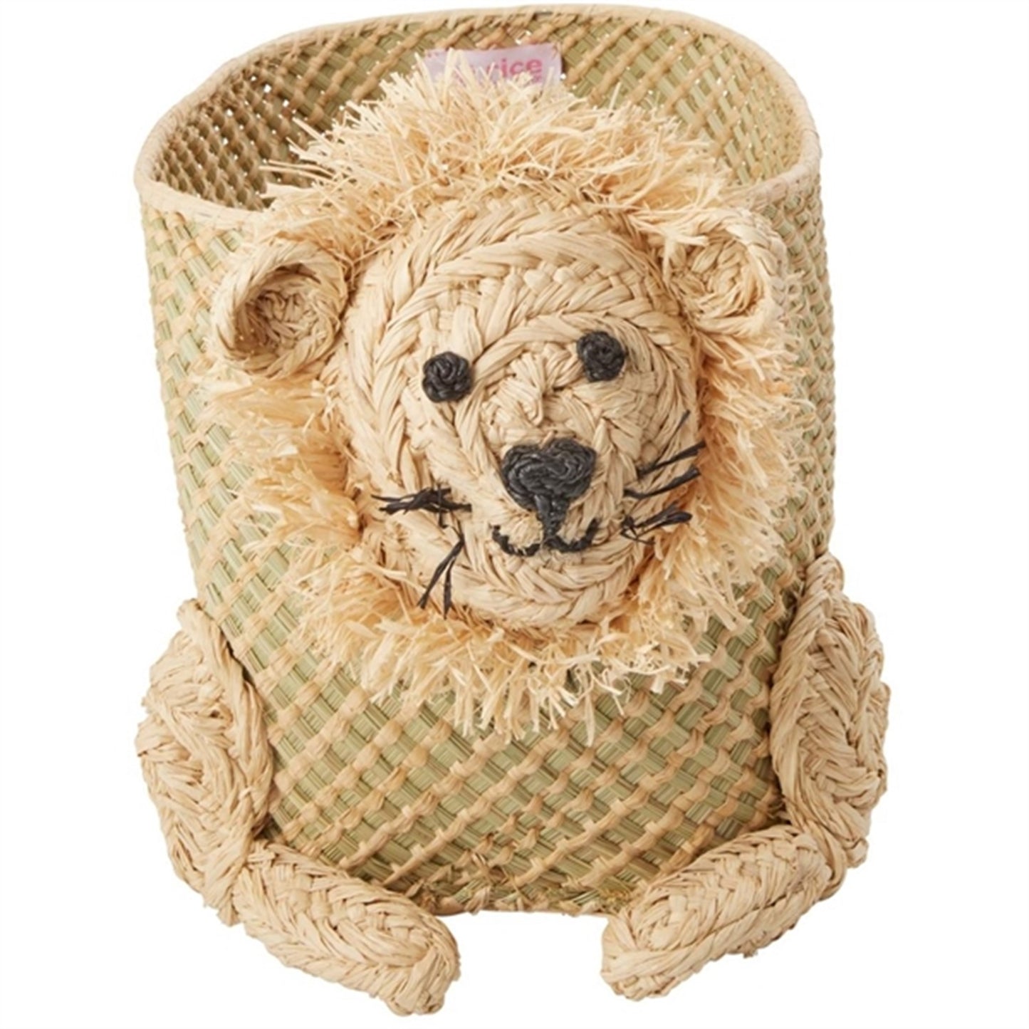 RICE Lion Small Sea Grass Storage Basket