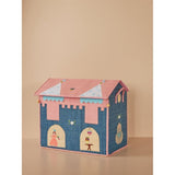 RICE Castle Theme Raffia Baskets for Storage 3-pack