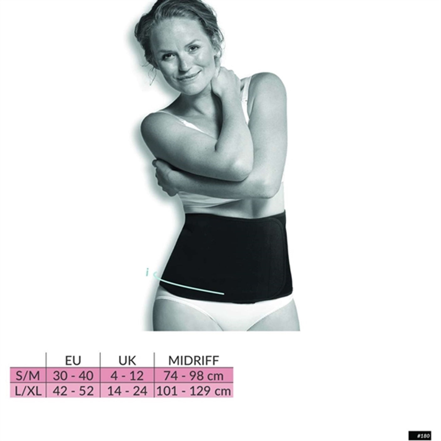 Carriwell Post Birth Belly Binder Black