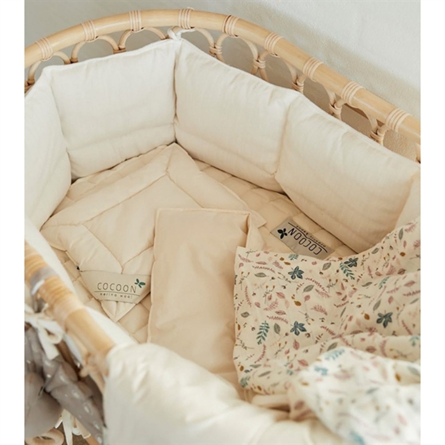 Cocoon Organic Kapok Cot Bumbet For Junior Bed 70x140 Soft Beige