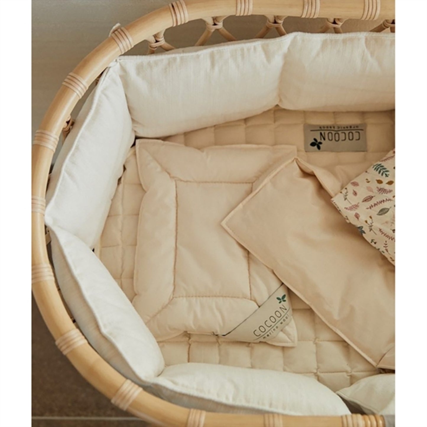 Cocoon Organic Kapok Cot Bumbet For Junior Bed 70x140 Soft Beige
