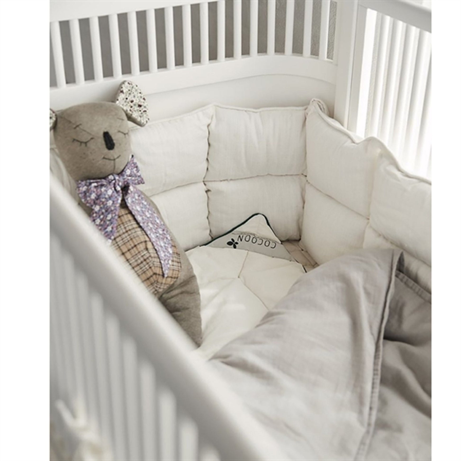 Cocoon Organic Kapok Cot Bumbet For Junior Bed 70x140 Soft Beige