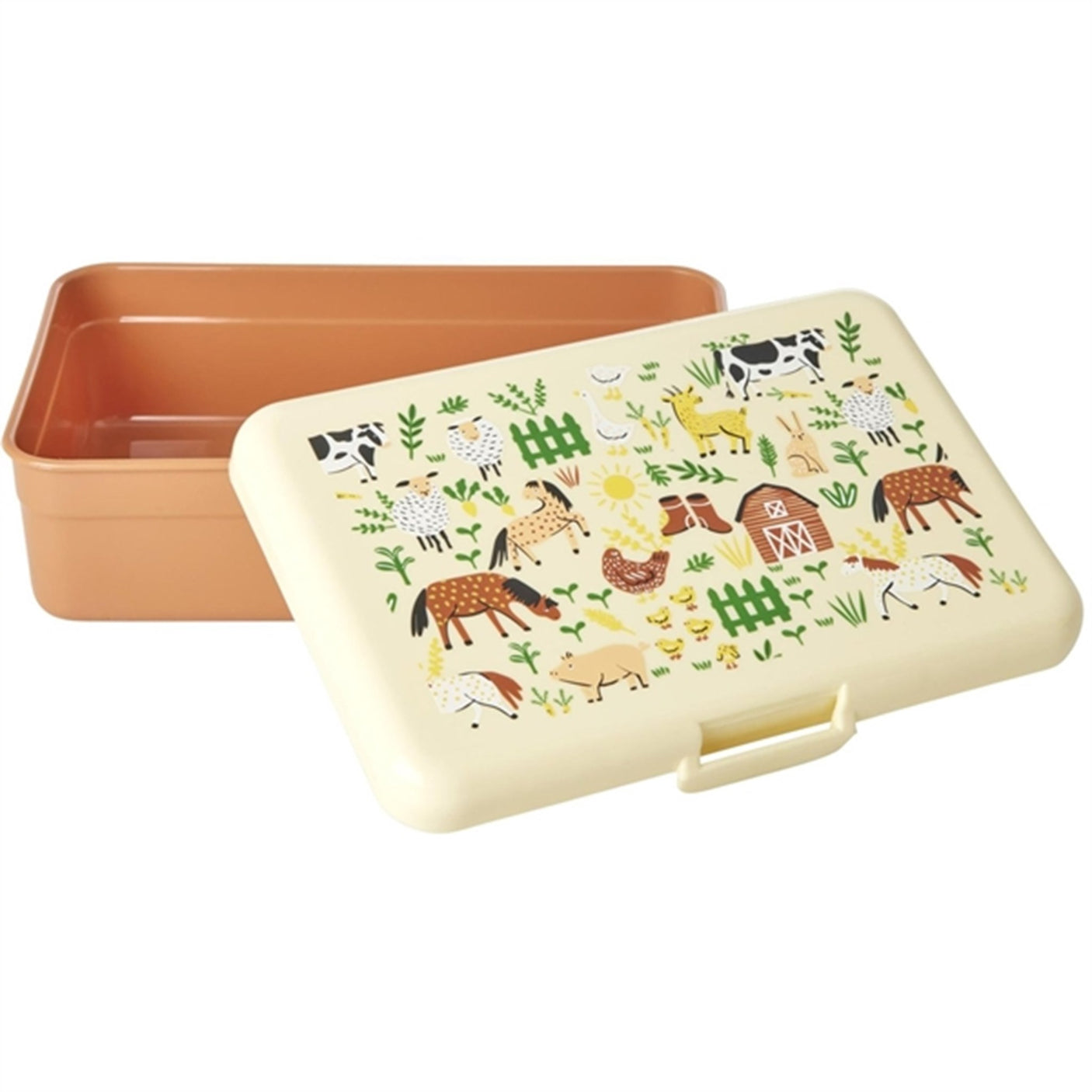 RICE Brown Farm Totable Large Lunch Box
