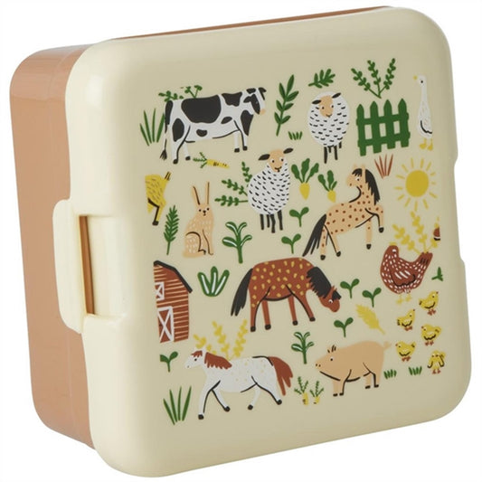 RICE Brown Farm Totable Small Lunch Box