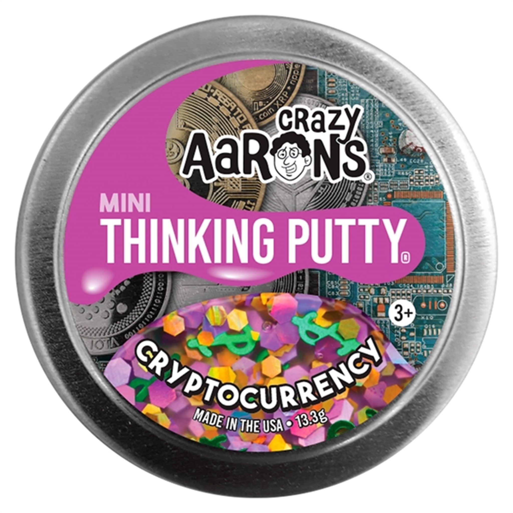 Crazy Aaron's® Thinking Putty Mini Tins - Crytocurrency