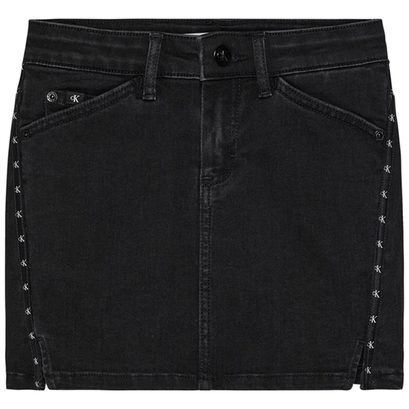 Calvin Klein Straight Skirt Washed Black