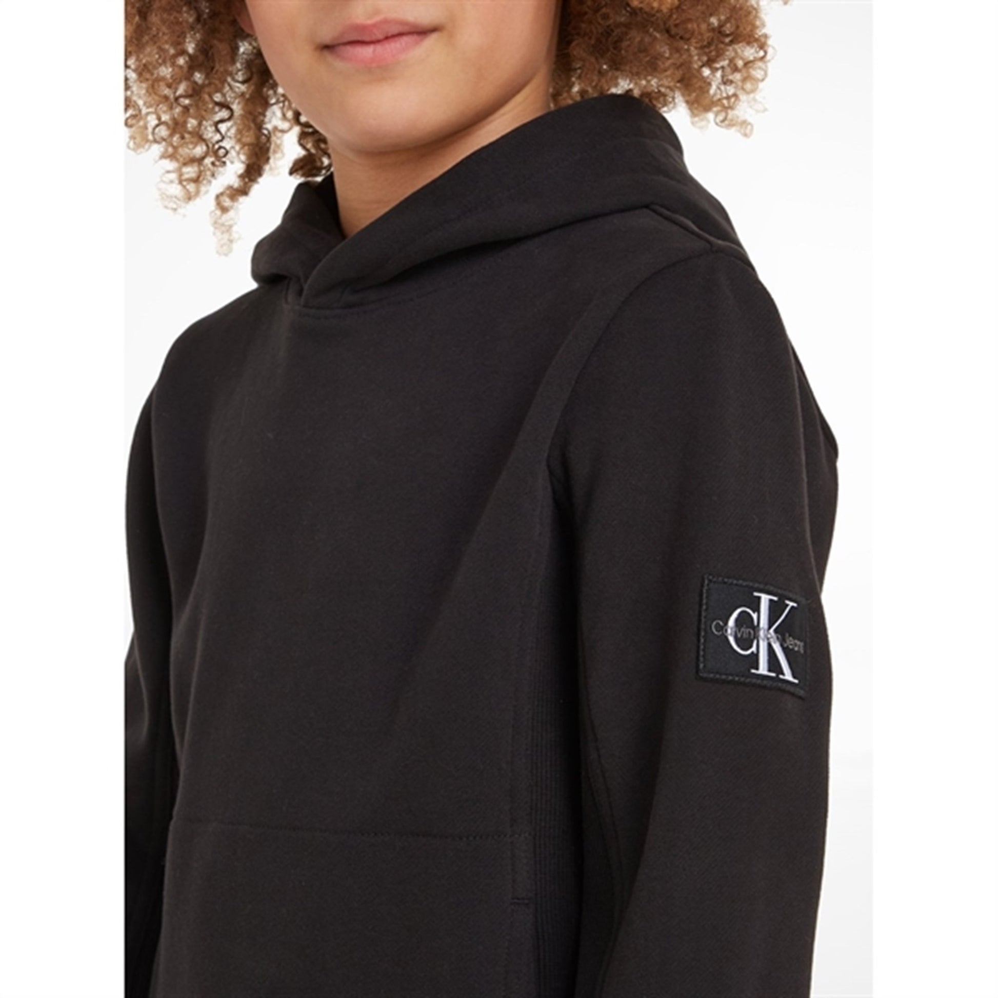 Calvin Klein Badge Rib Hoodie Ck Black