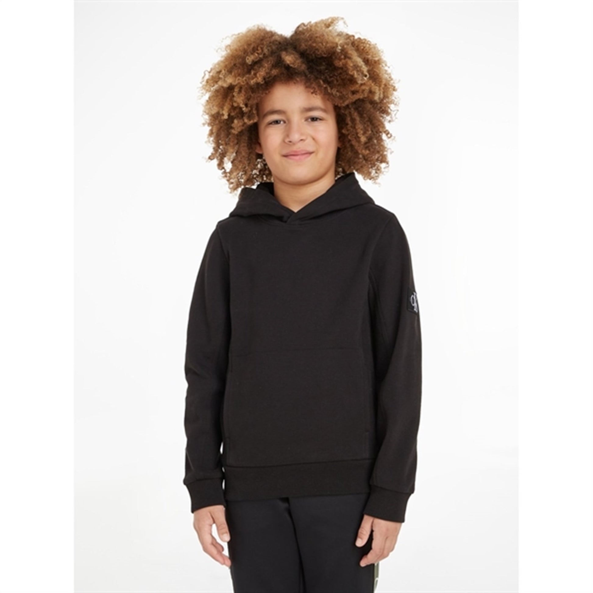 Calvin Klein Badge Rib Hoodie Ck Black