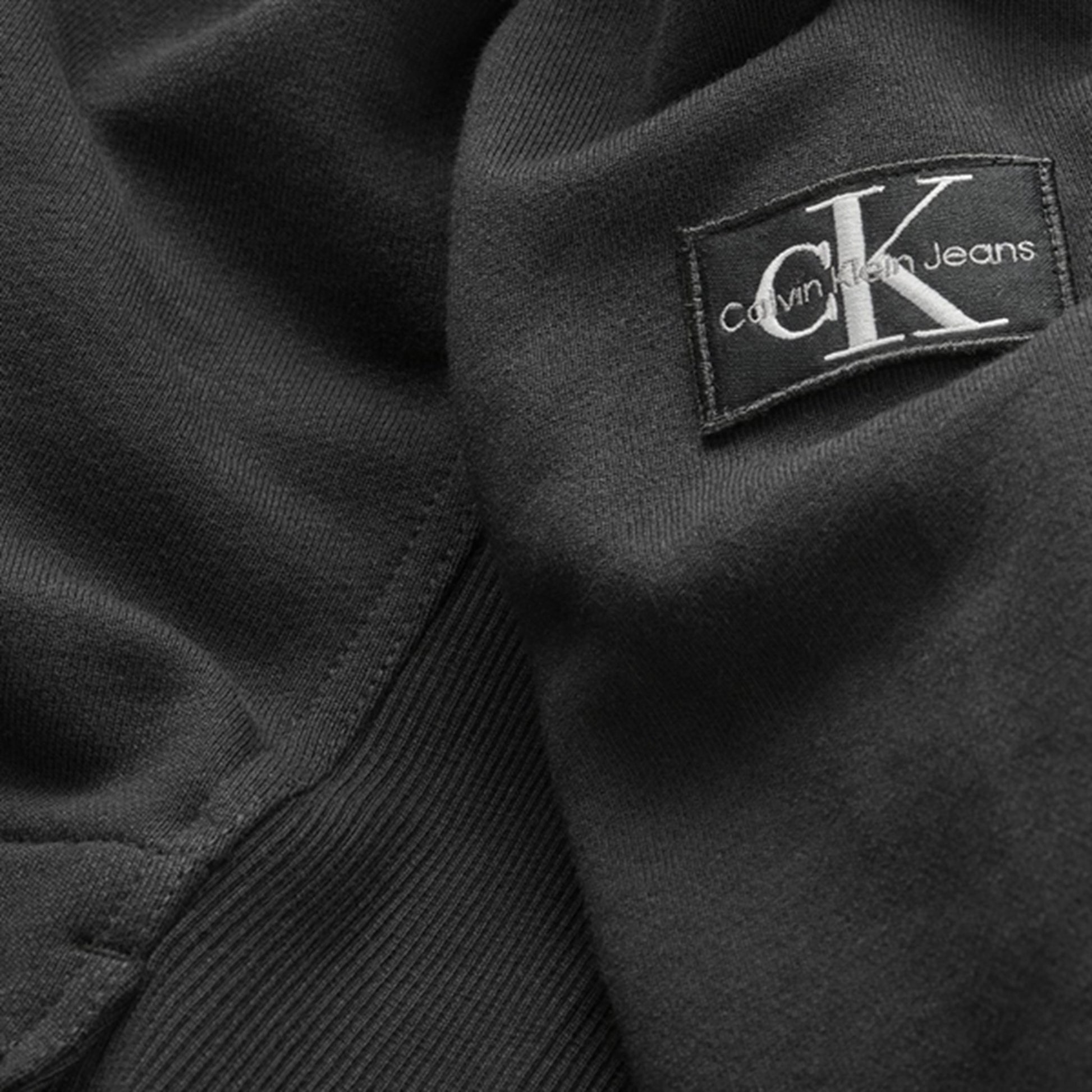 Calvin Klein Badge Rib Hoodie Ck Black