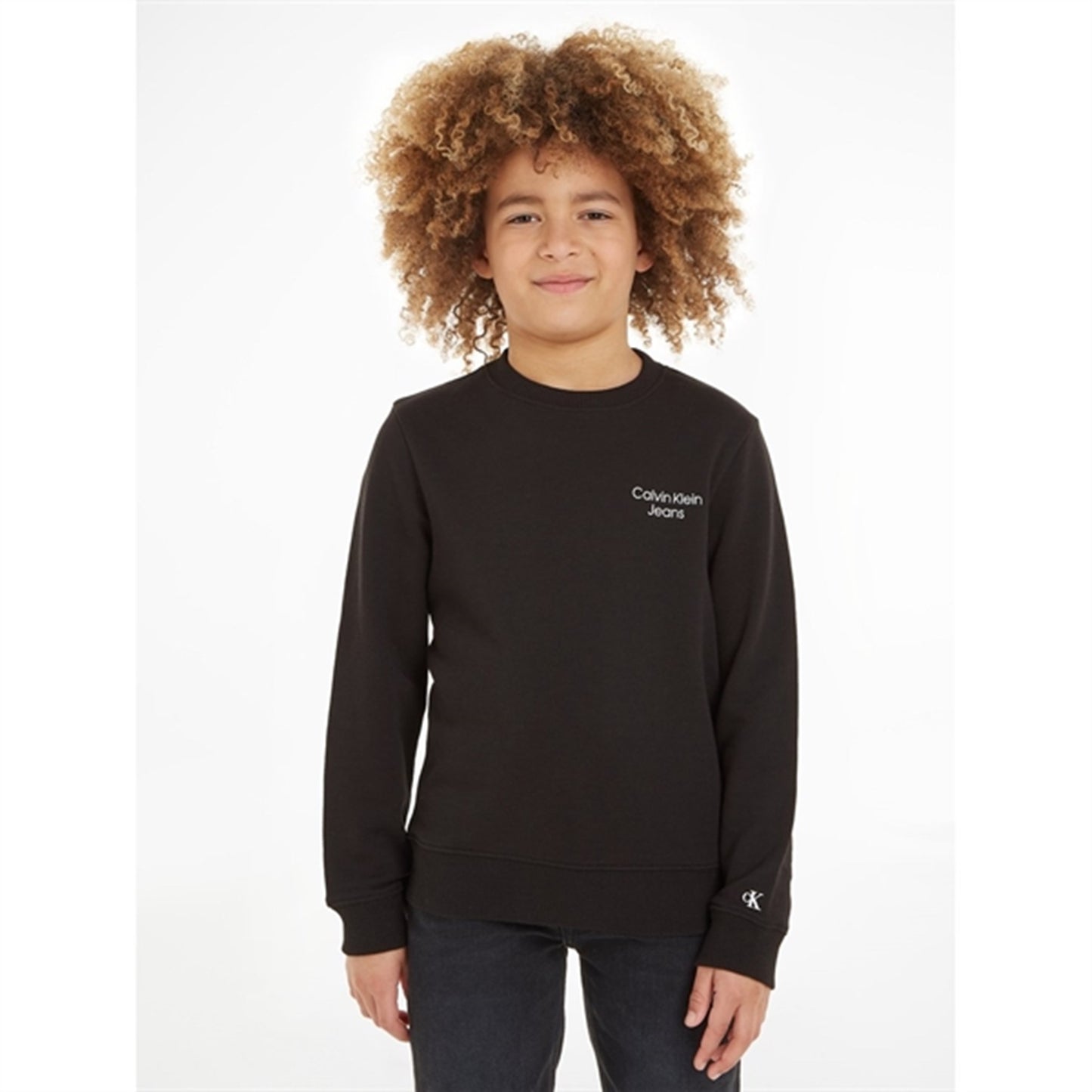 Calvin Klein Ckj Stack Logo Sweatshirt Ck Black