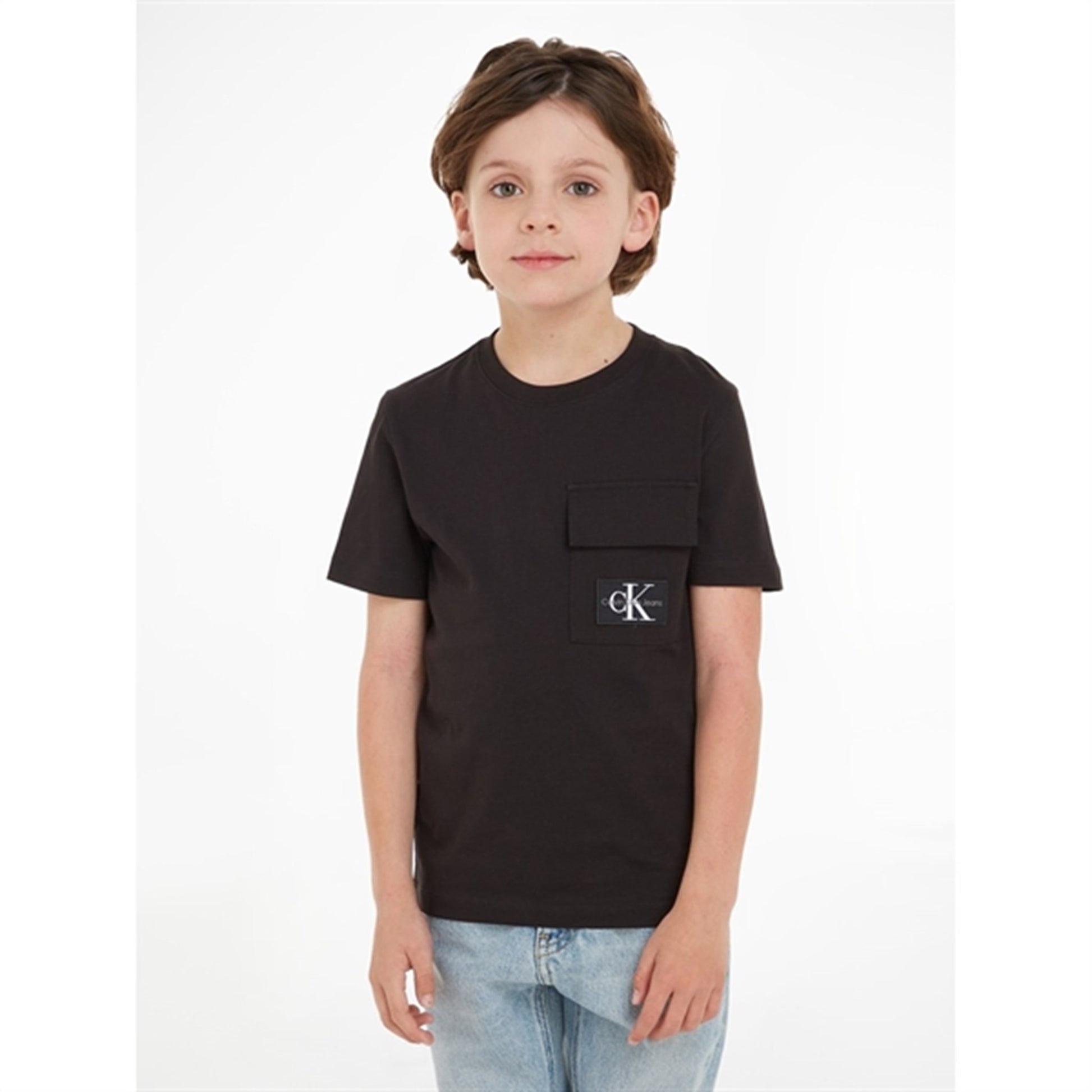 Calvin Klein Badge Pocket Ss T-shirt Ck Black
