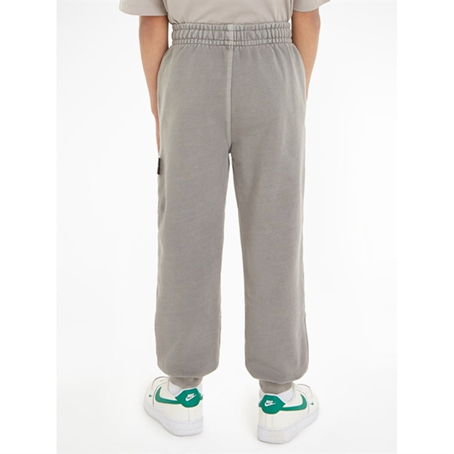 Calvin Klein Mineral Dye Badge Jogger Pants Ck Black