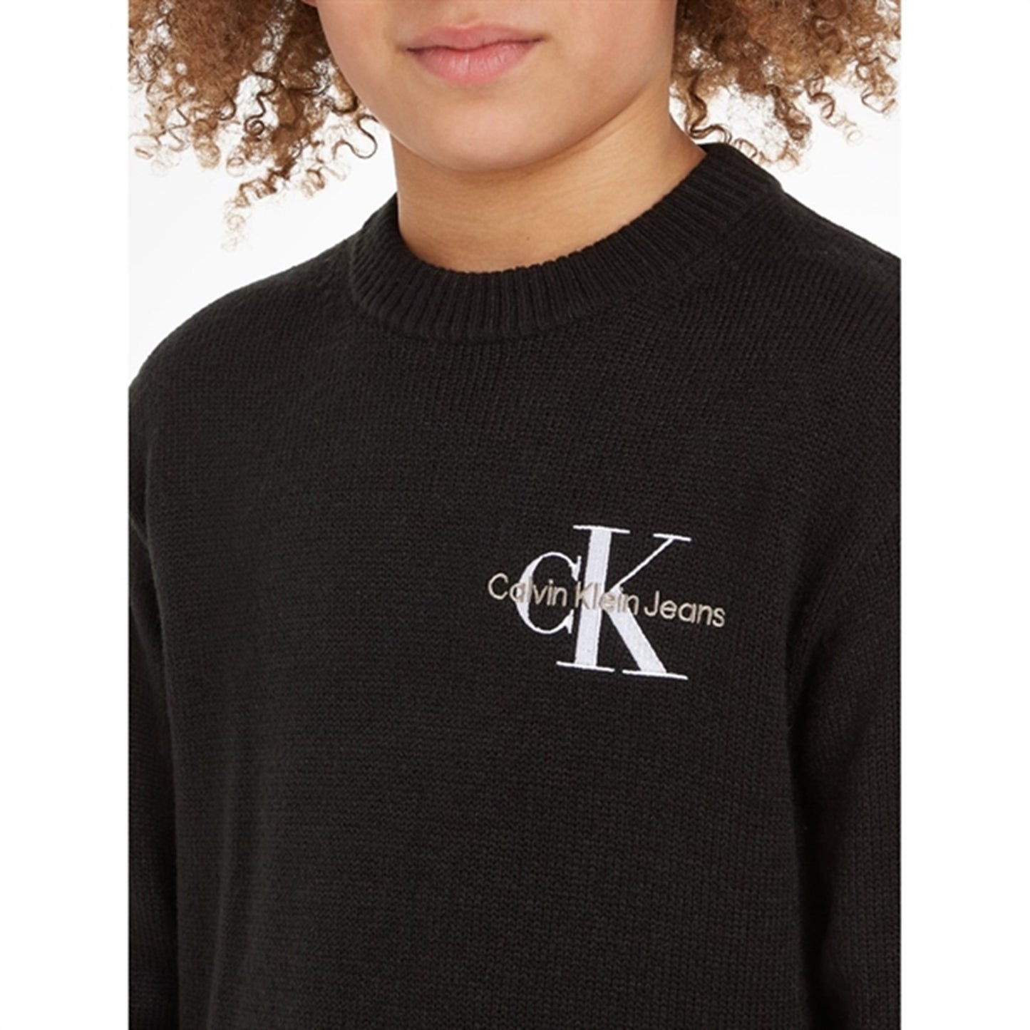 Calvin Klein Essential Monogram Jumper Ck Black