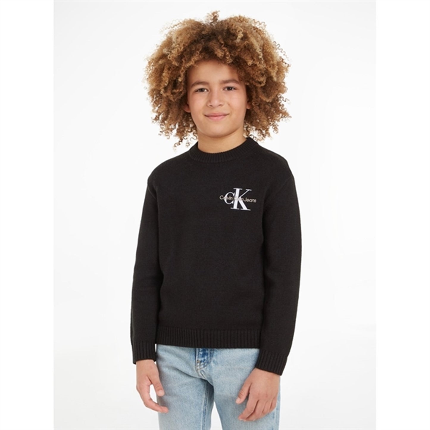 Calvin Klein Essential Monogram Jumper Ck Black