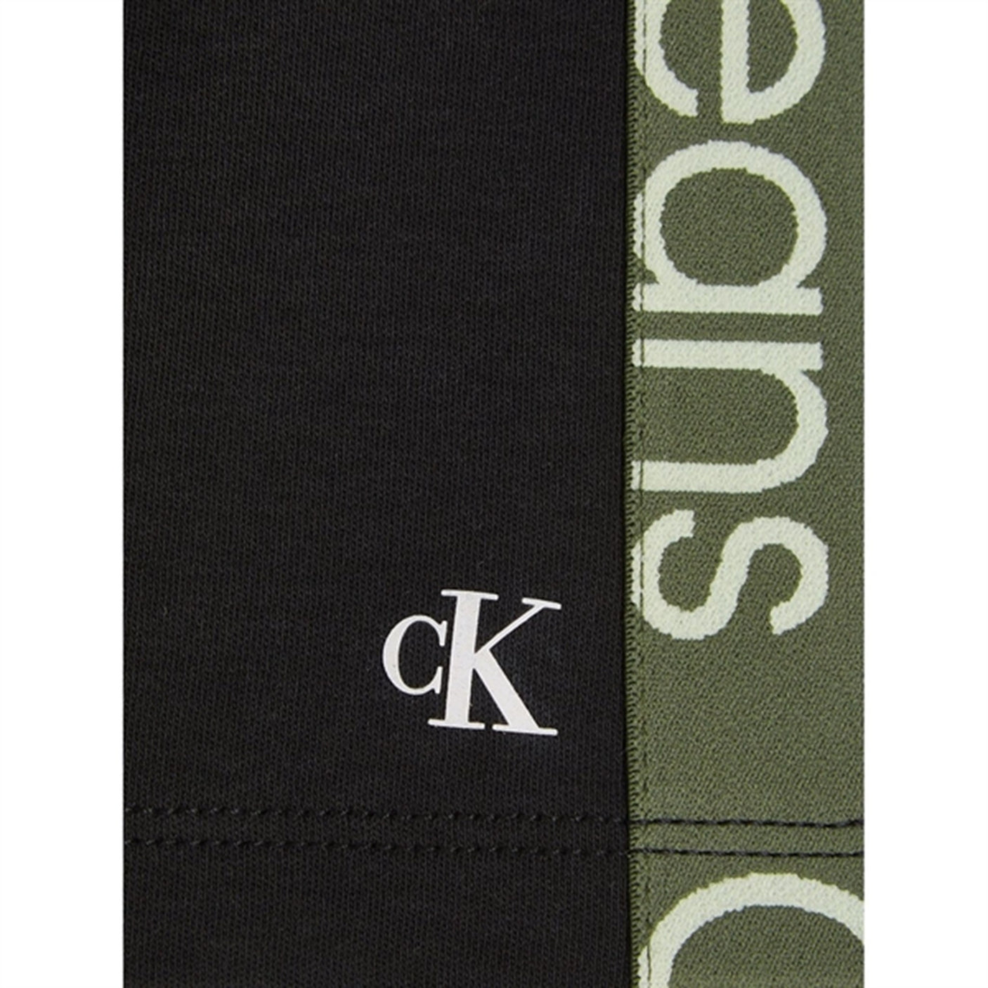 Calvin Klein Ckj Tape Ss T-shirt Ck Black