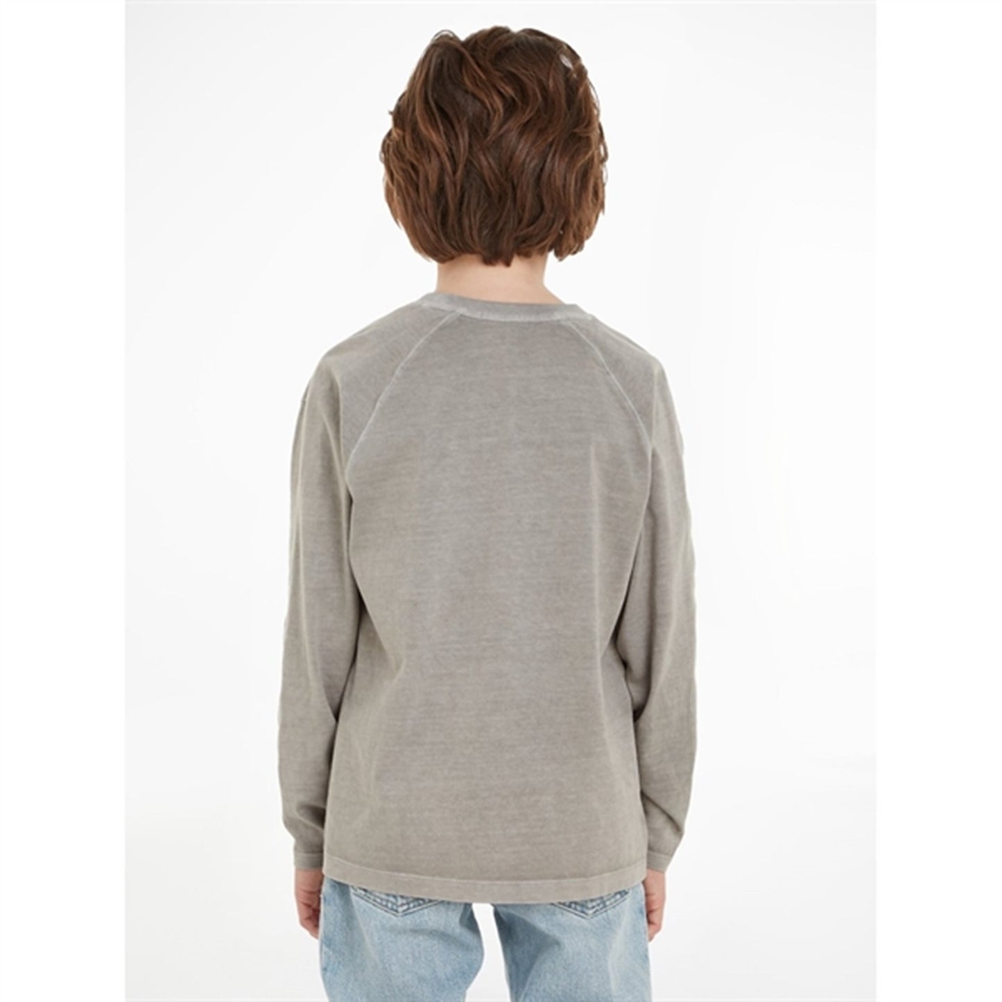 Calvin Klein Mineral Dye Badge Blouse Ck Black