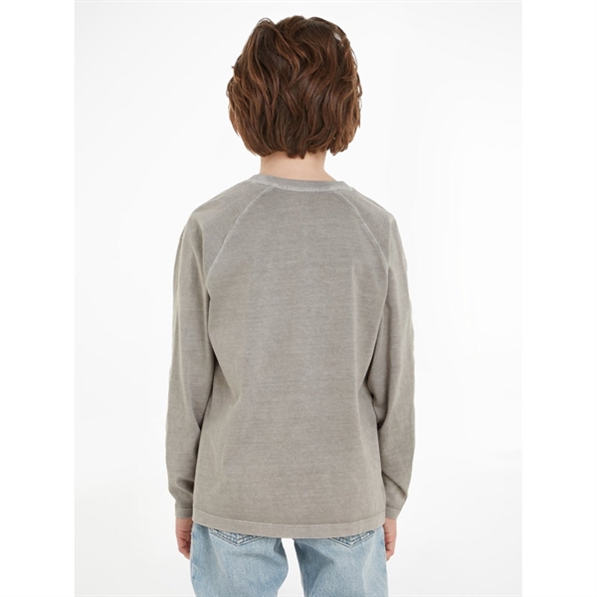 Calvin Klein Mineral Dye Badge Blouse Ck Black