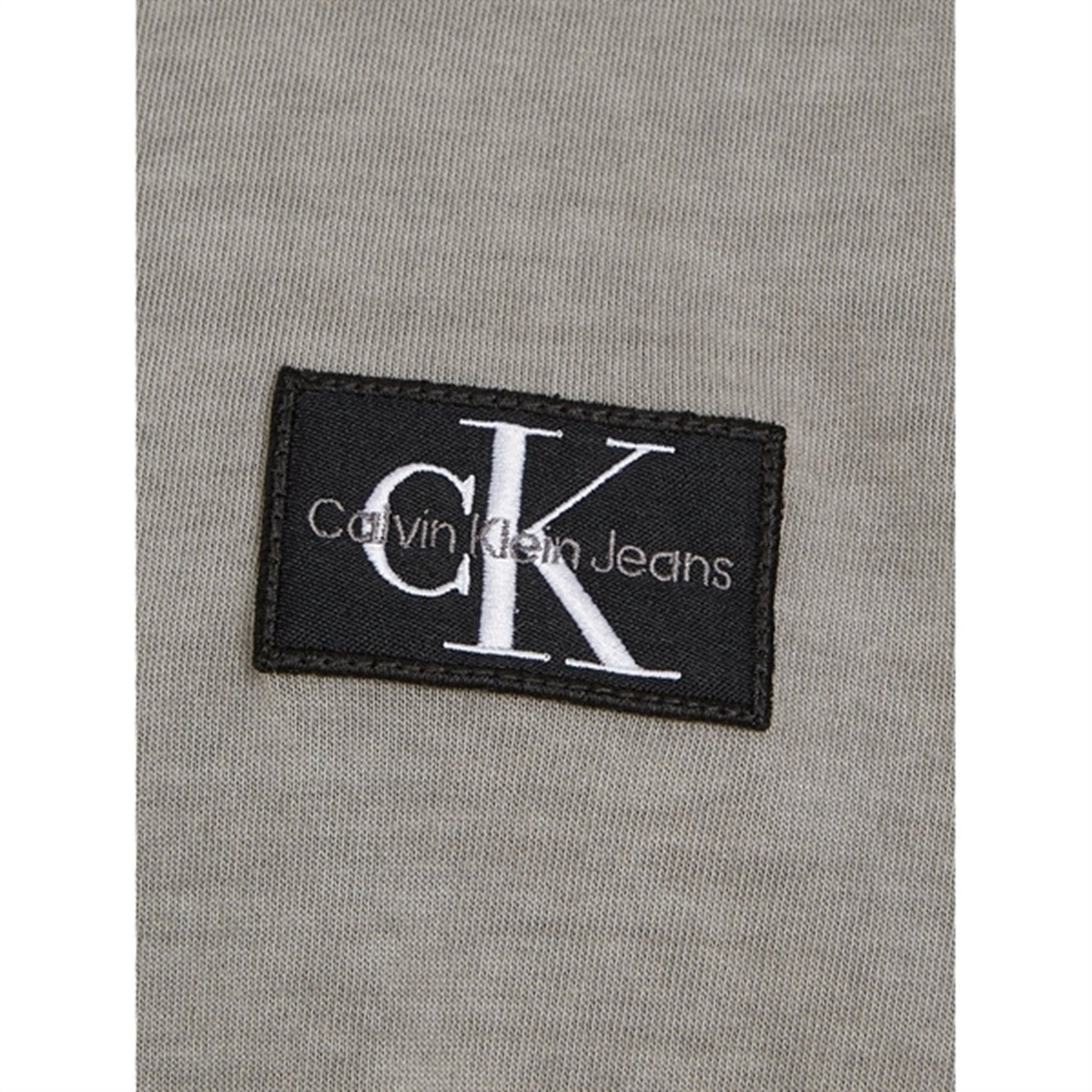 Calvin Klein Mineral Dye Badge Blouse Ck Black