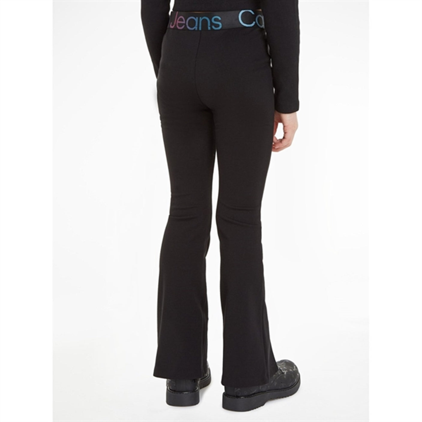 Calvin Klein Punto Tape Flare Pants Ck Black