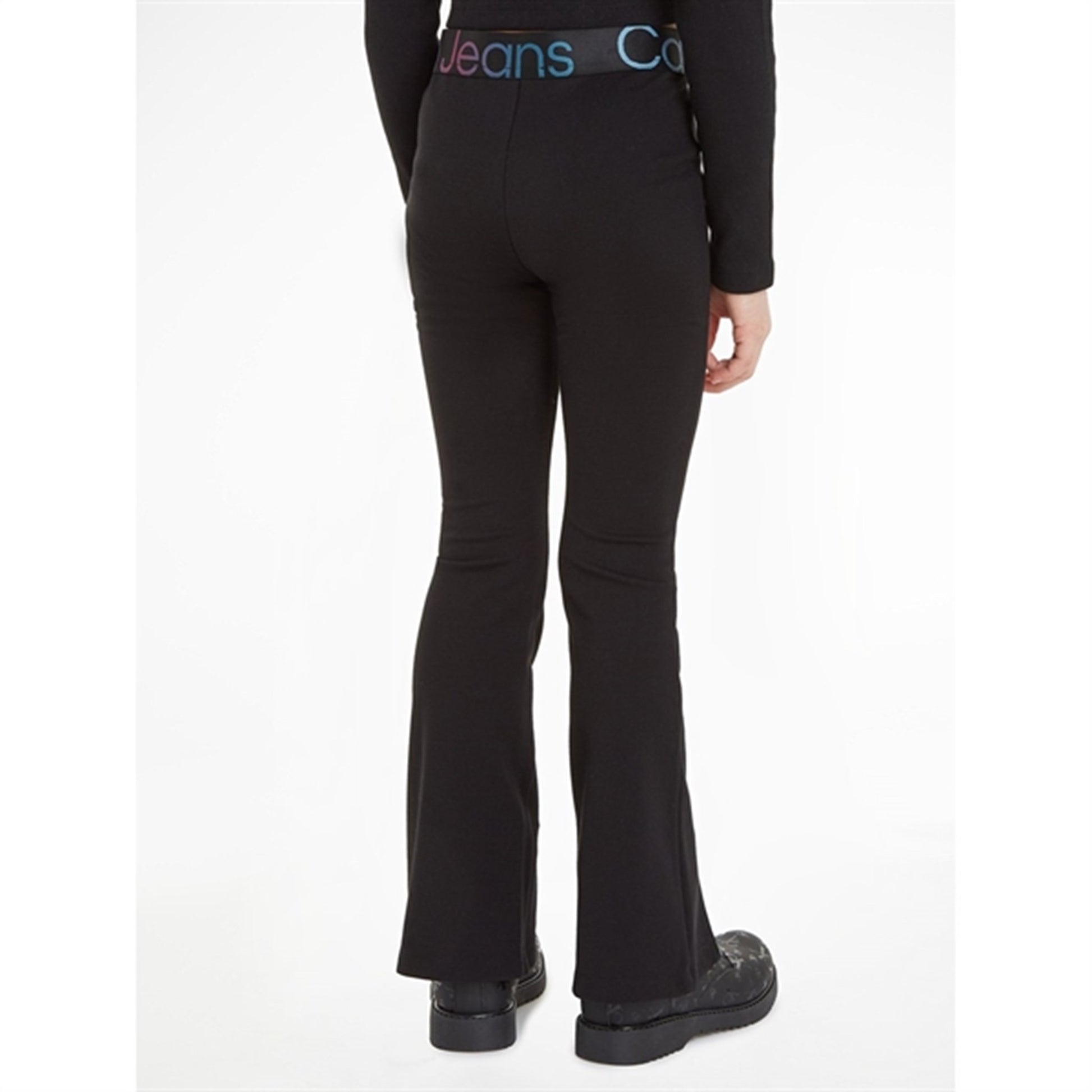 Calvin Klein Punto Tape Flare Pants Ck Black