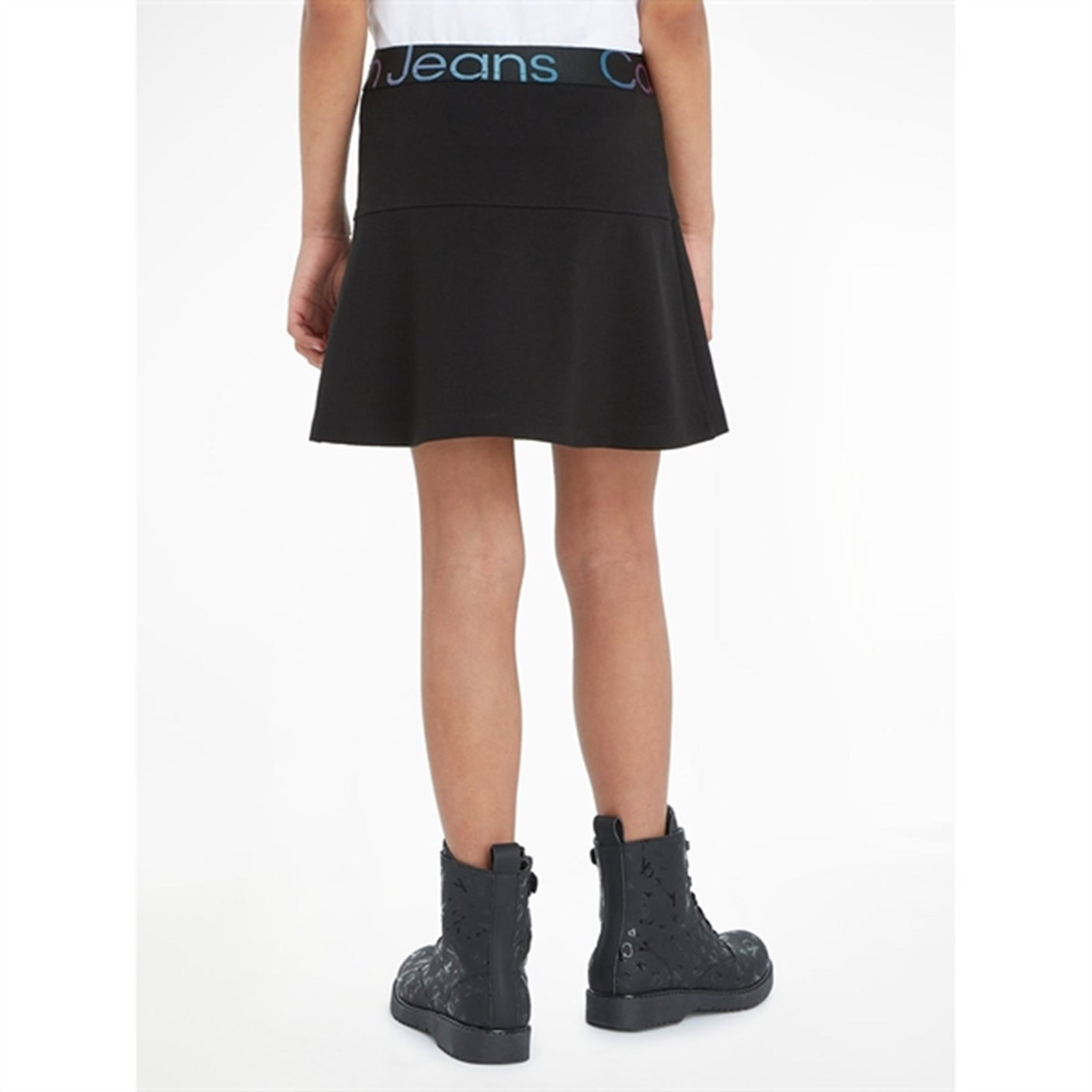 Calvin Klein Punto Tape Skirt Ck Black