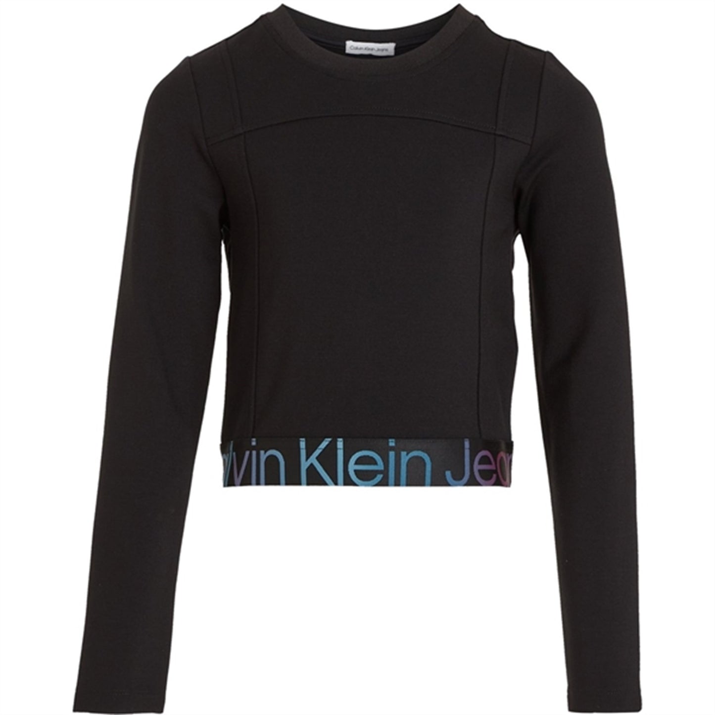 Calvin Klein Punto Tape Ls Top Ck Black