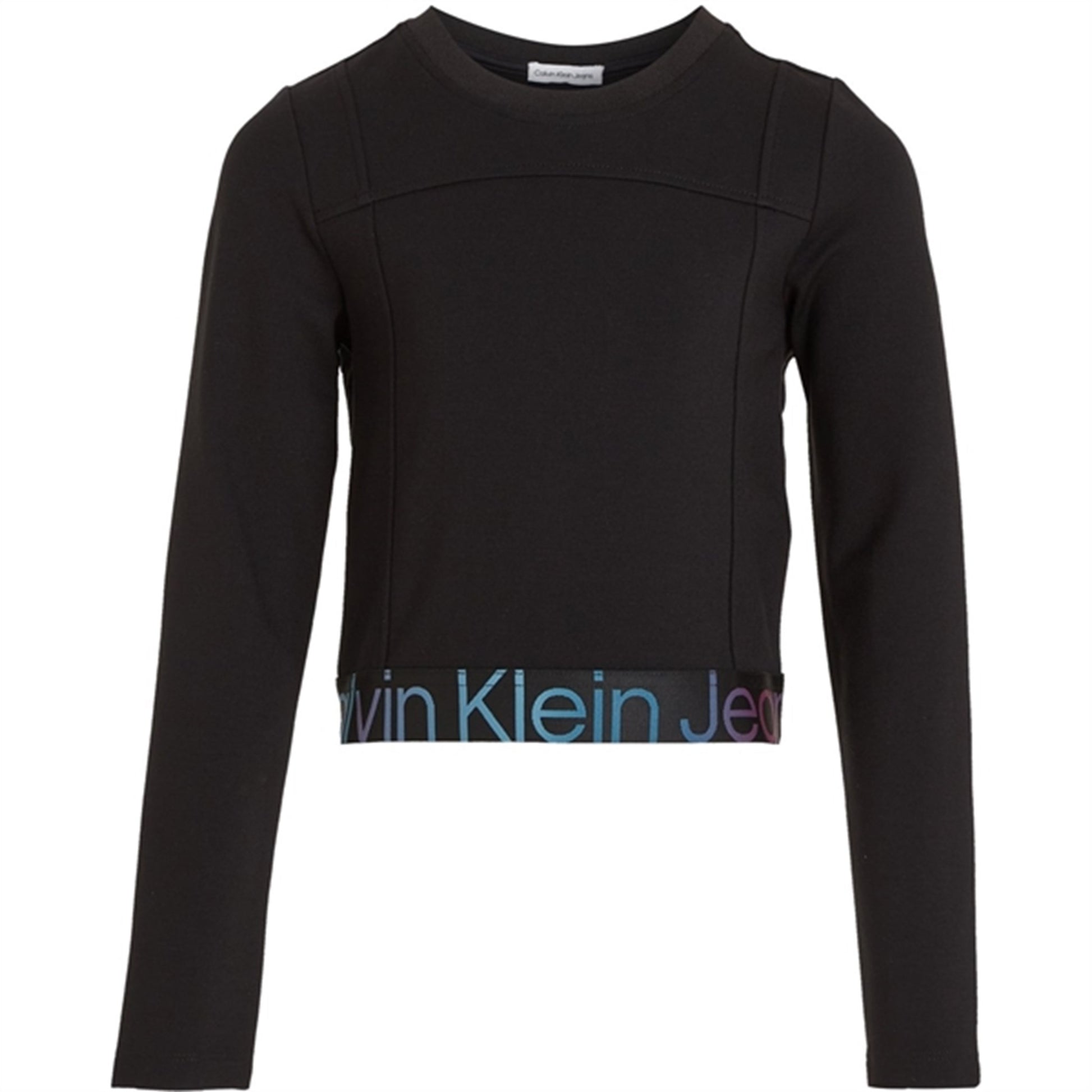 Calvin Klein Punto Tape Ls Top Ck Black