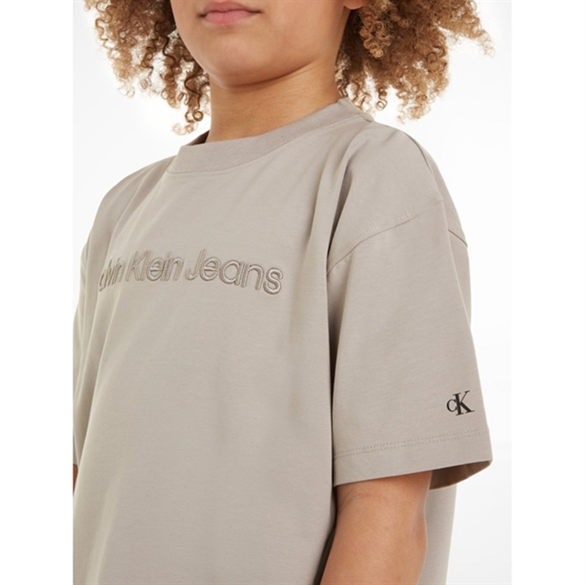Calvin Klein Raised Embroidery T-shirt Porpoise