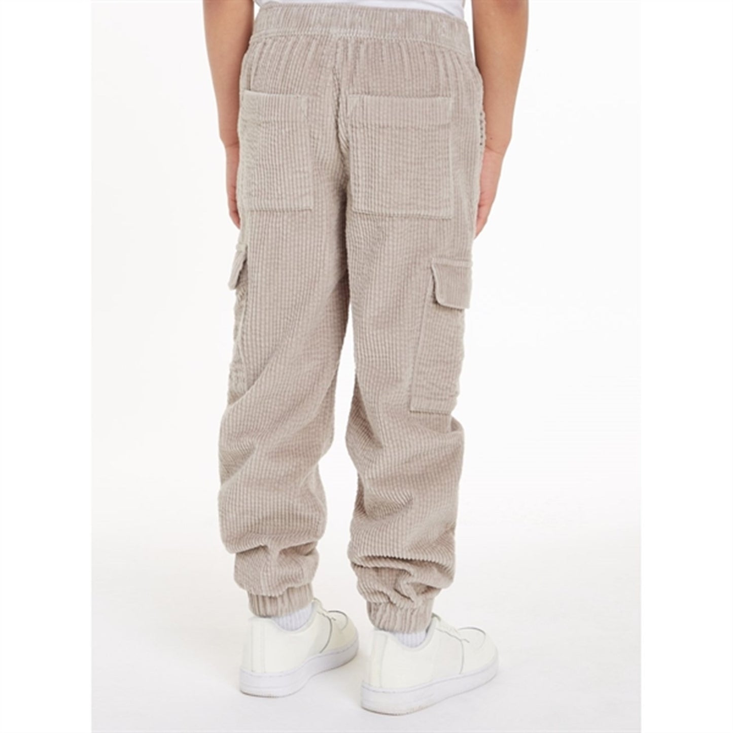 Calvin Klein Corduroy Badge Cargo Jogging Pants Porpoise