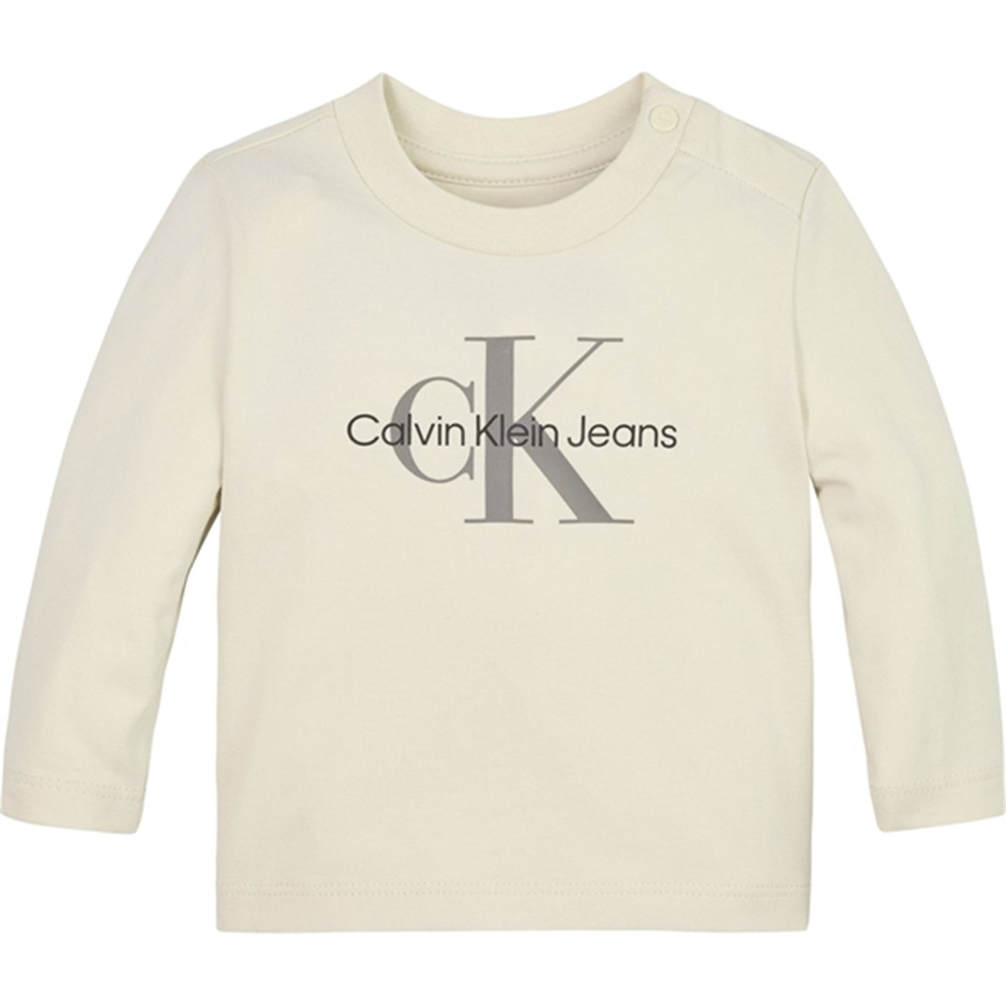 Calvin Klein Monogram Blouse Whitecap Gray